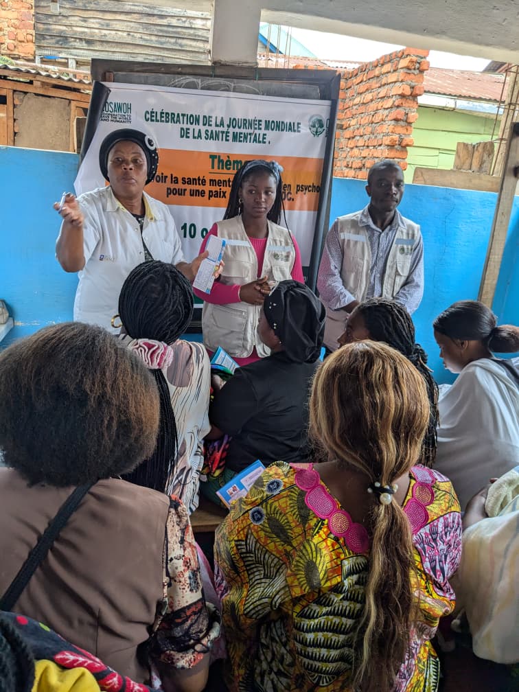 Célébration de la Journée Mondiale de la Santé Mentale 2025 : COSAWOH plaide pour une paix durable à travers la promotion de la santé mentale en République Démocratique du Congo