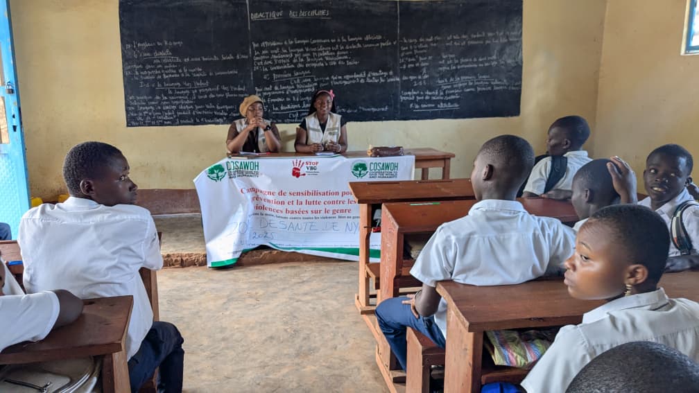 Nyantende : COSAWOH en première ligne pour l’égalité des sexes et la prévention des VBG en Milieu scolaire.